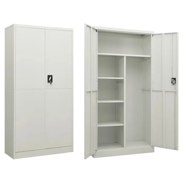 Gossi fiset, gri deschis, 90x40x180 cm, otel