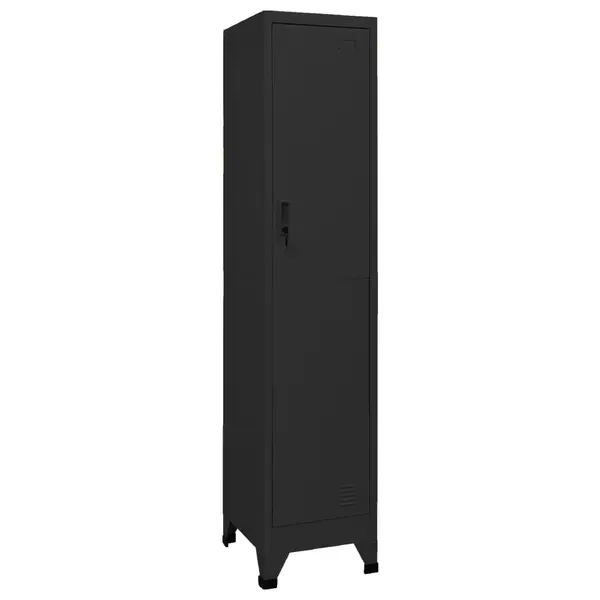Gossi fiset, negru, 38x45x180 cm, otel
