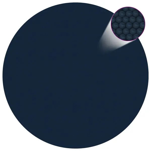 Gossi folie solara plutitoare piscina, negru/albastru, 527 cm, pe