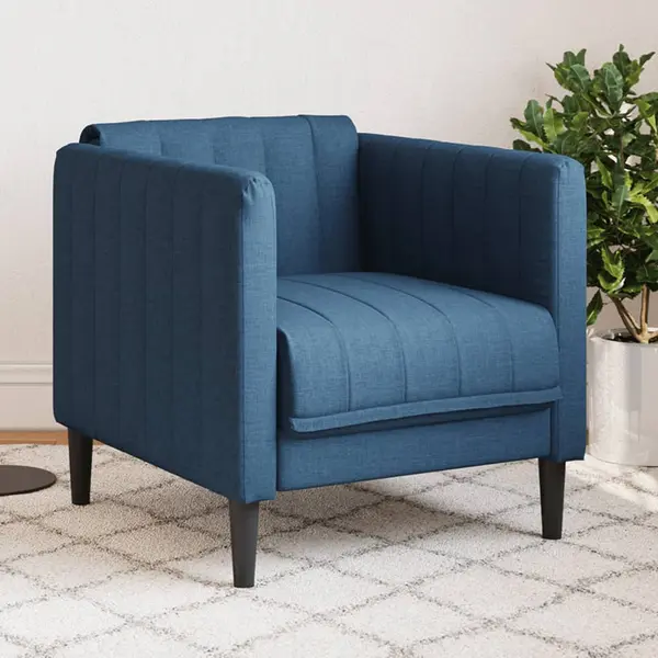 Gossi fotoliu, albastru, material textil
