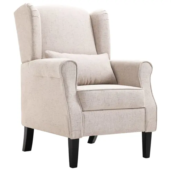 Gossi fotoliu, bej, material textil