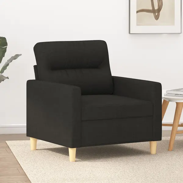 Gossi fotoliu canapea, negru, 60 cm, material textil