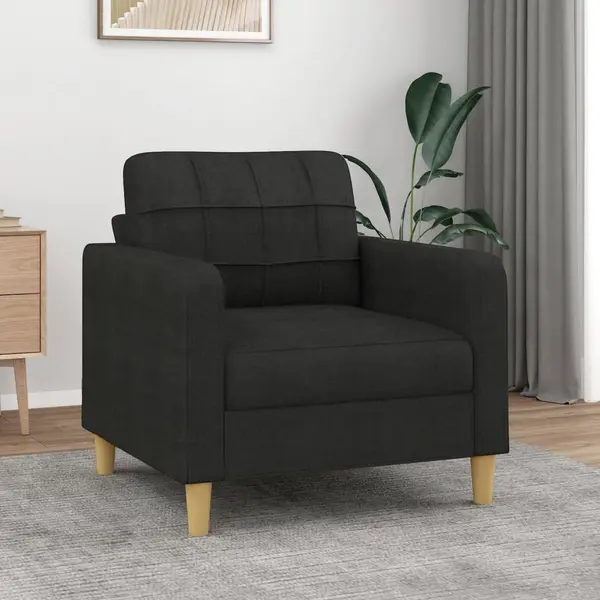 Gossi fotoliu canapea, negru, 60 cm, material textil