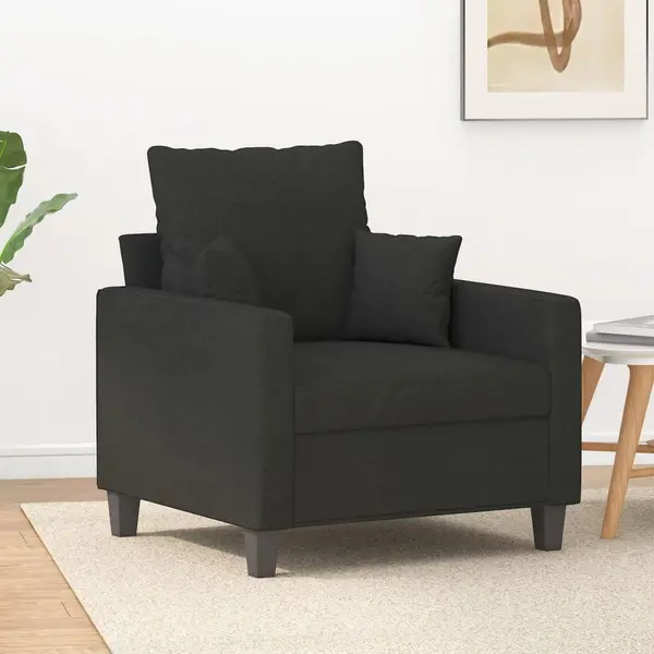 Gossi fotoliu canapea, negru, 60 cm, material textil