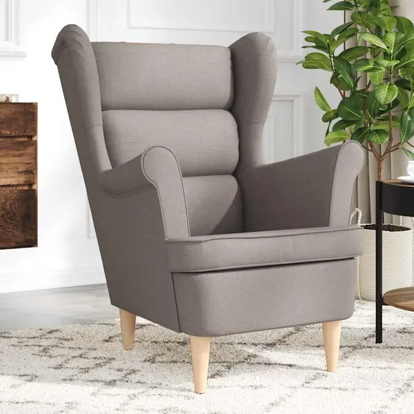Gossi fotoliu, gri taupe, 74x84x100 cm, textil