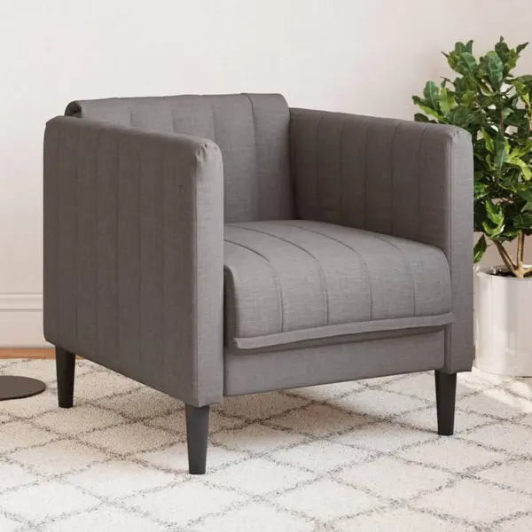 Gossi fotoliu, gri taupe, material textil