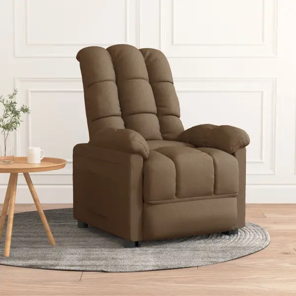 Gossi fotoliu rabatabil, maro, material textil