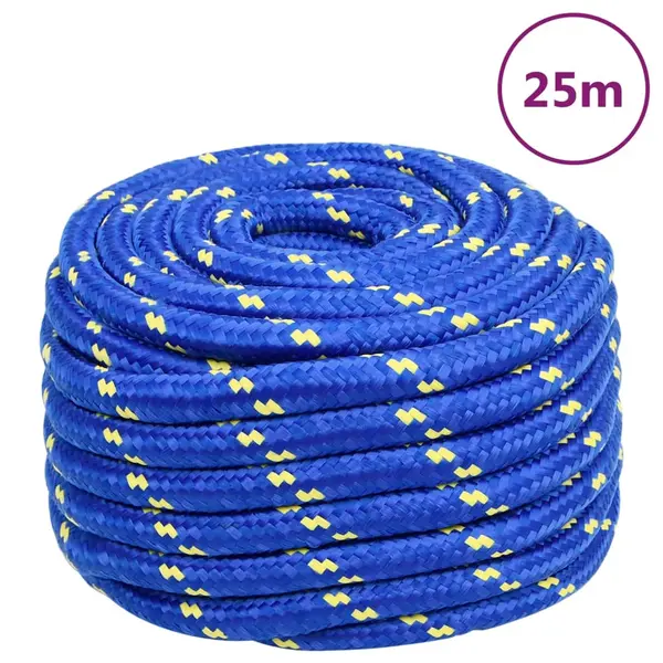 Gossi franghie de barca, albastru, 20 mm, 25 m, polipropilena