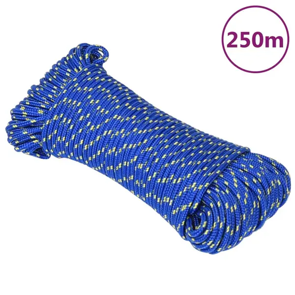 Gossi franghie de barca, albastru, 3 mm, 250 m, polipropilena