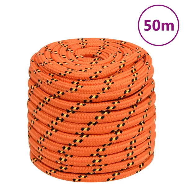 Gossi franghie de barca, portocaliu, 16 mm, 50 m, polipropilena