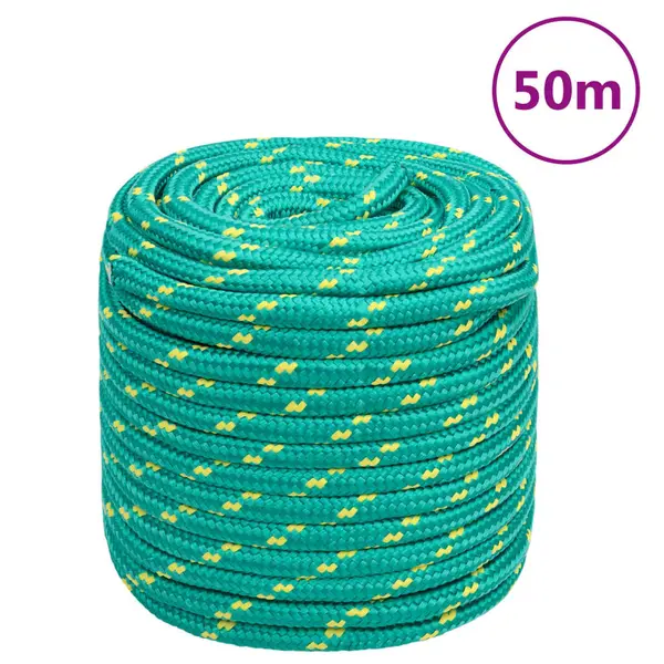 Gossi franghie de barca, verde, 18 mm, 50 m, polipropilena