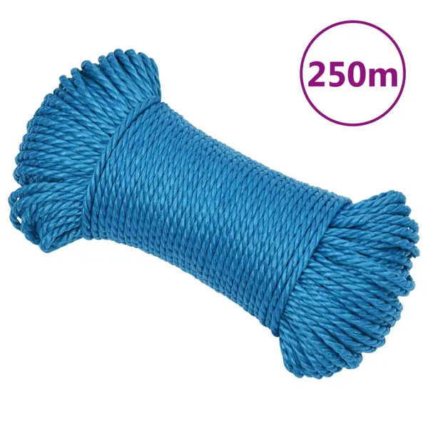 Gossi franghie de lucru, albastru, 3 mm, 250 m, polipropilena