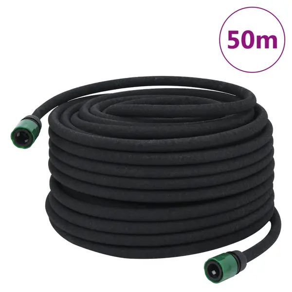 Gossi furtun poros de gradina, negru, 0,6, 50 m, cauciuc