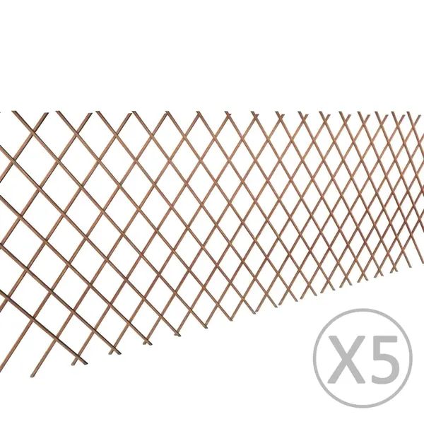 Gossi gard cu zabrele, 5 buc.,180 x 90 cm, salcie