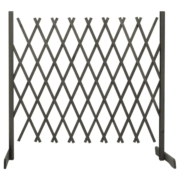 Gossi gard cu zabrele de gradina, gri, 180x100 cm, lemn de brad