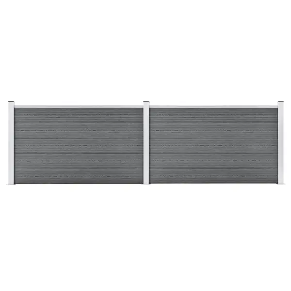 Gossi gard de gradina, gri, 353 x 106 cm, wpc