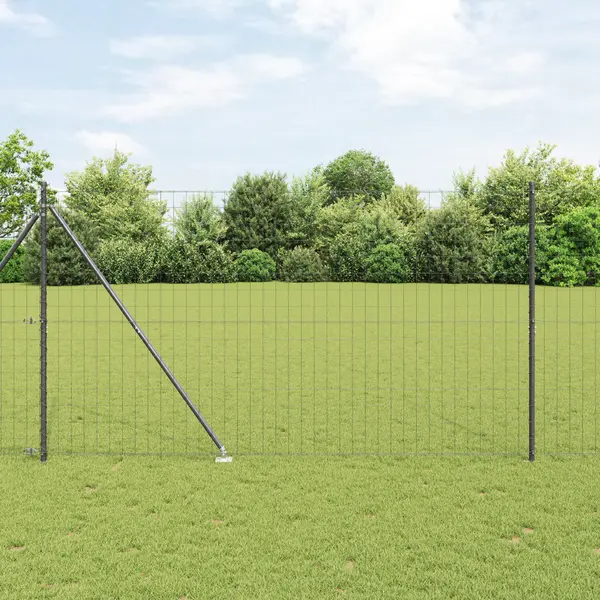 Gossi gard euro cu 7 posturi in varf 1.5x10 m otel galvanizat gri
