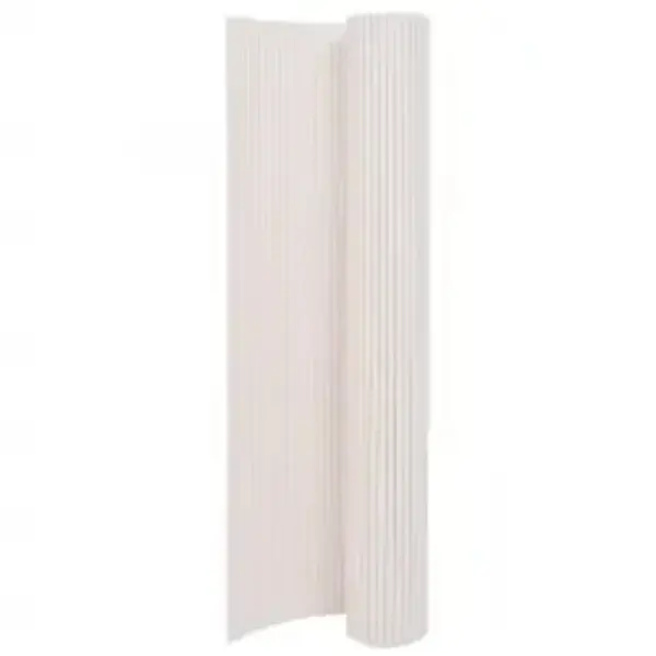 Gossi gard pentru gradina cu 2 fete, alb, 110x400 cm