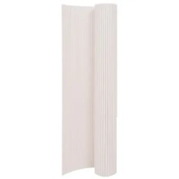 Gossi gard pentru gradina cu 2 fete, alb, 90x400 cm