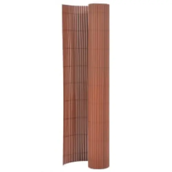 Gossi gard pentru gradina cu 2 fete, maro, 110x500 cm