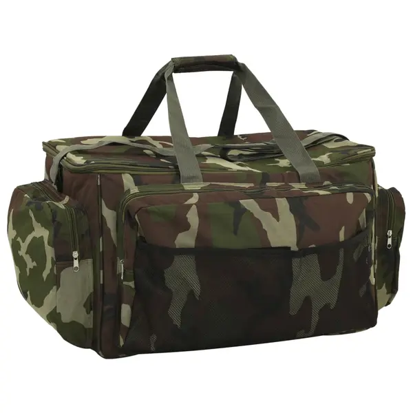 Gossi geanta de pescuit, verde camuflaj, tesatura oxford impermeabila
