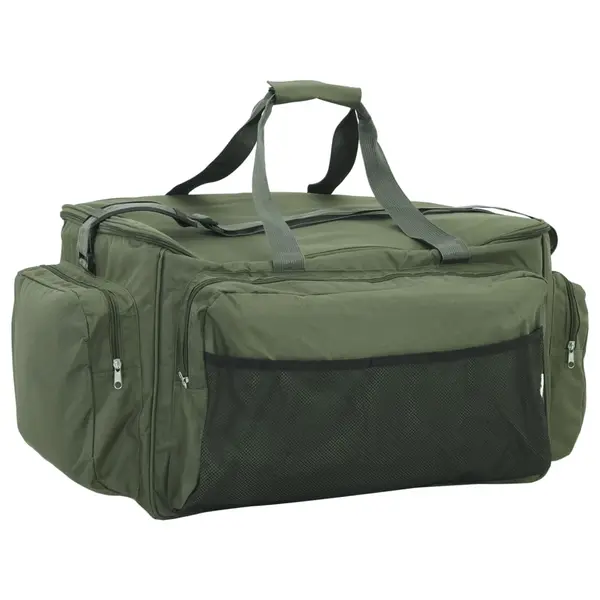 Gossi geanta de pescuit, verde inchis, tesatura oxford impermeabila
