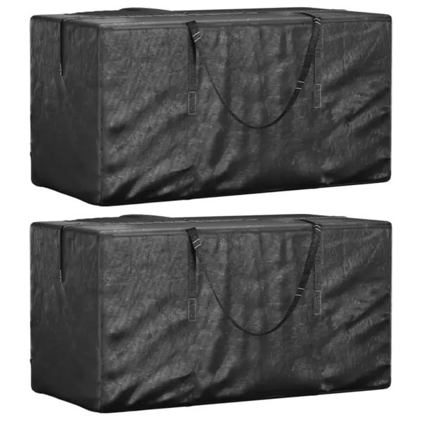 Gossi genti depozitare perne, 2 buc., negru, 150x75x75 cm polietilena