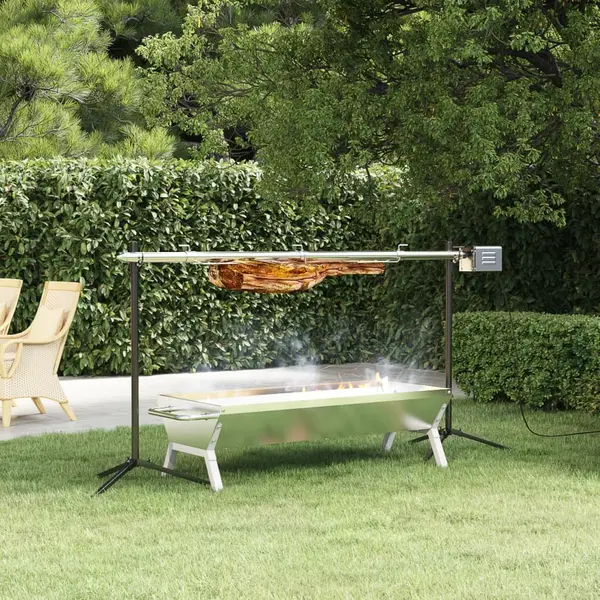 Gossi grill automat cu motor, 150x46,5x82,5 cm, otel inoxidabil
