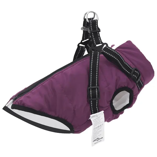 Gossi haina caini cu ham impermeabila reflectorizanta, violet, l36
