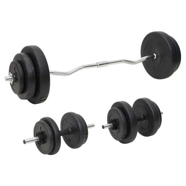 Gossi halta si gantere cu placi de greutate, 60 kg