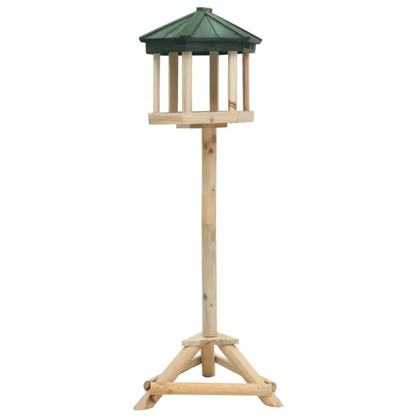 Gossi hranitor pentru pasari vertical, 33x110 cm, lemn masiv de brad