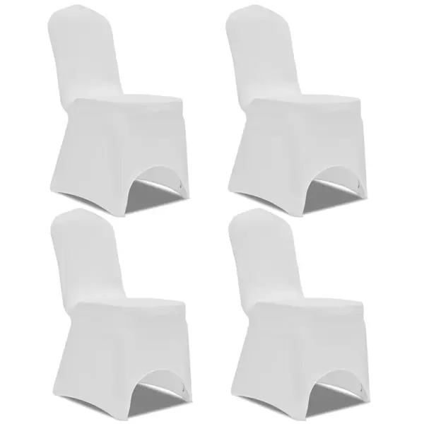Gossi husa de scaun elastica, 4 buc., alb