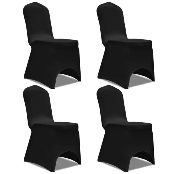 Gossi husa de scaun elastica, 4 buc., negru