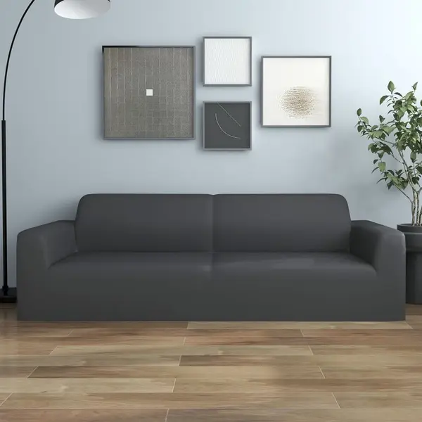Gossi husa elastica pentru canapea 3 locuri poliester jersey antracit