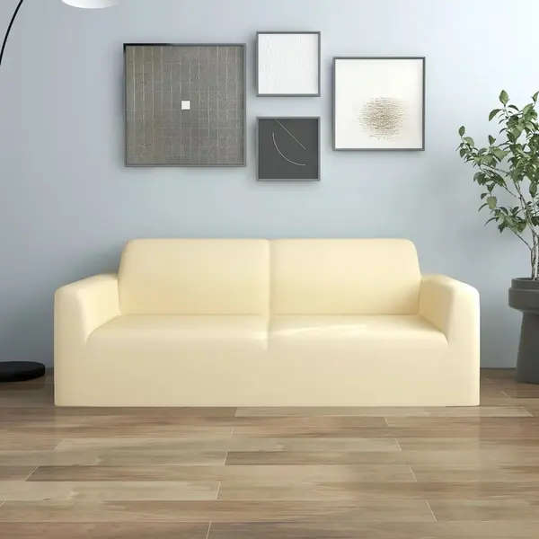Gossi husa elastica pentru canapea cu 2 locuri poliester jersey crem
