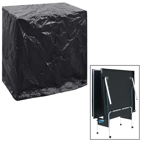 Gossi husa mobilier gradina masa tenis 2 buc, 8 ocheti, 160x55x182 cm