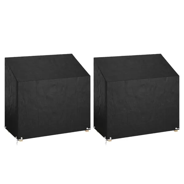 Gossi huse banca gradina 2 buc 8 ocheti, 130x70x70/88 cm, polietilena
