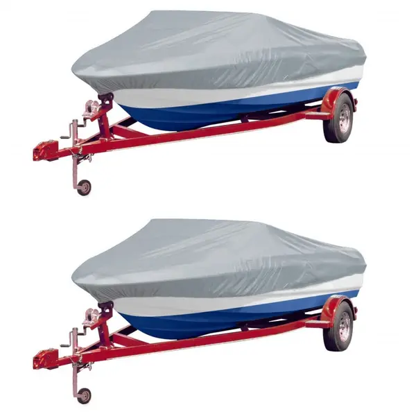 Gossi huse de barca, 2 buc., gri, lungime 427-488 cm, latime 229 cm