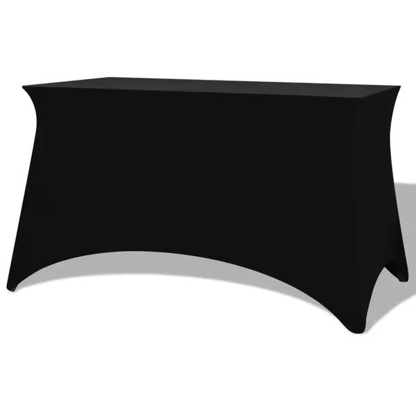 Gossi huse de masa elastice, 2 buc, negru, 183 x 76 x 74 cm