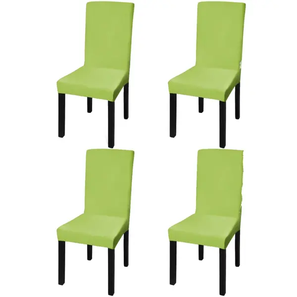 Gossi huse de scaun elastice drepte, 4 buc., verde