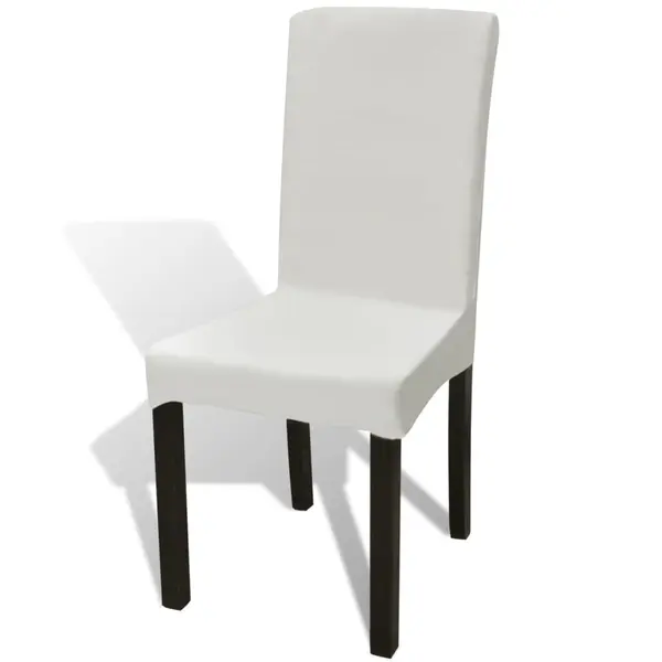Gossi huse de scaun elastice drepte, 6 buc., crem