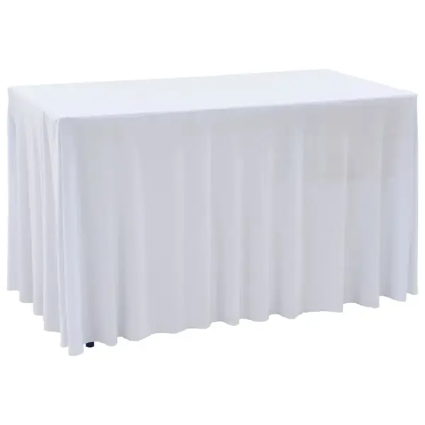 Gossi huse elastice de masa lungi, 2 buc., alb, 120 x 60,5 x 74 cm