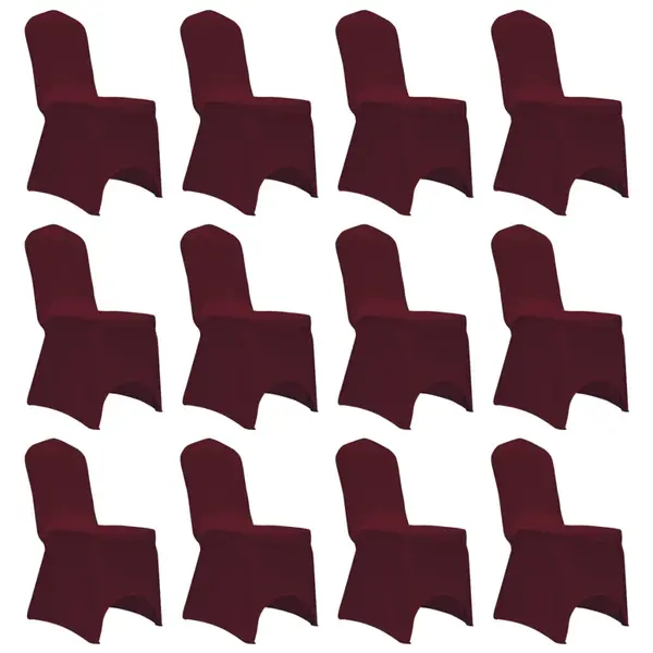 Gossi huse elastice pentru scaun, 12 buc., visiniu