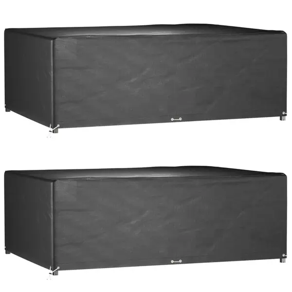 Gossi huse mobila gradina, 2 buc, 12 ocheti 230x165x80cm, rectangular