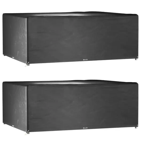Gossi huse mobila gradina, 2 buc, 16 ocheti 300x250x90cm, rectangular