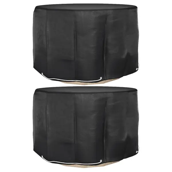 Gossi huse mobilier de gradina, 2 buc., 6 ocheti, rotund, Ø125x75 cm