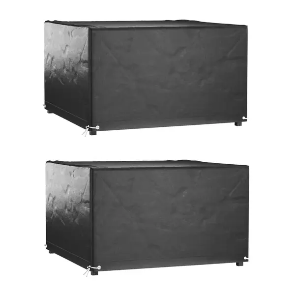 Gossi huse mobilier gradina, 2 buc, 8 ocheti, 125x125x75 cm, patrat