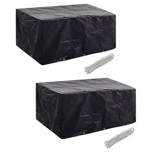 Gossi huse mobilier gradina 2 buc. set poliratan 10 ocheti 240x140 cm
