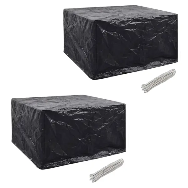 Gossi huse mobilier gradina 2 buc. set poliratan 8 ocheti 172x113 cm