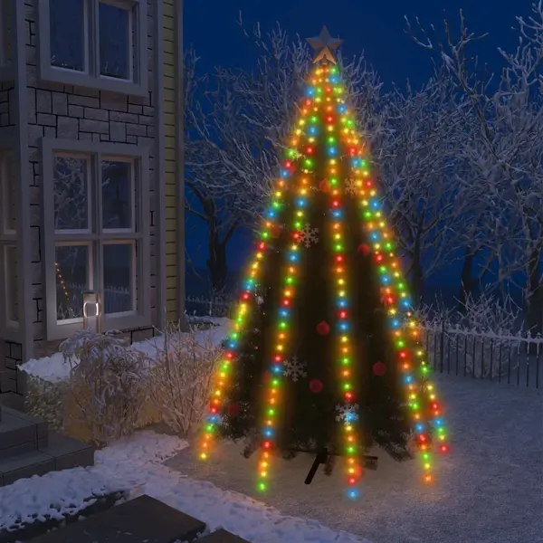 Gossi instalatie brad de craciun cu 400 led-uri multicolor 400 cm